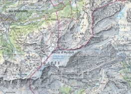 000 - karte glacier-3000 und umgebung